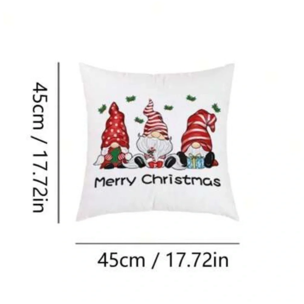 HOLIDAY CHRISTMAS GNOME THROW PILLOW COVER
